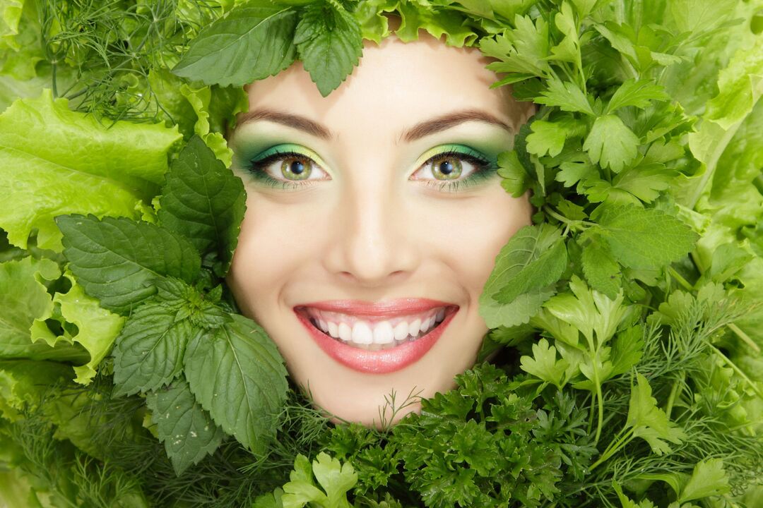 Youthful, healthy and beautiful facial skin through the use of beneficial herbs